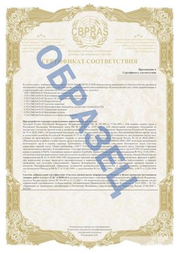 Образец Приложение к СТО 01.064.00220722.2-2020 Хилок Сертификат СТО 01.064.00220722.2-2020 